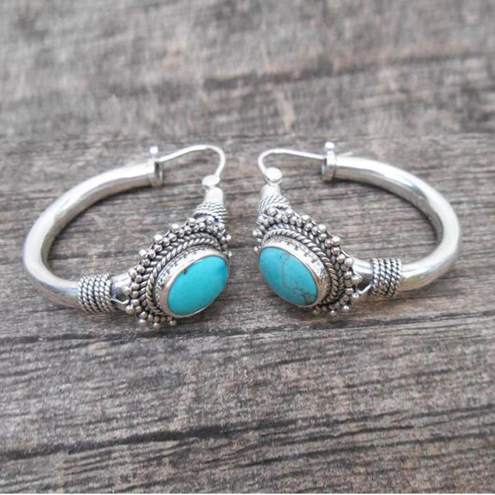 Chic | Brincos Retro Turquesa