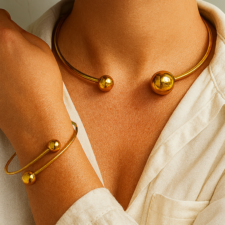 Glow | Conjunto de Pulseiras em Ouro